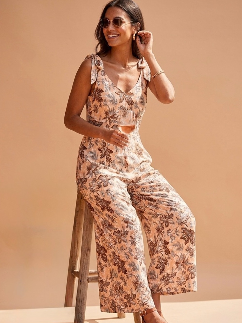 Talisman Australia Floral Boho Western Jumpsuit in Goa Sunset NWT Medium